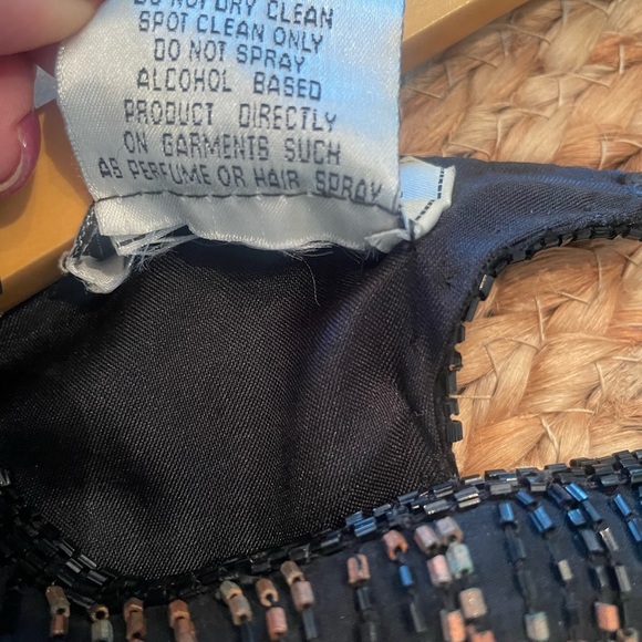 VINTAGE Stenay 100% silk Leopard print beaded crew neck short sleeve top - Picture 12 of 12